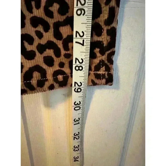 NWT Ann Taylor Animal Print The Skinny High Rise Corduroy Pants Size 4 - Picture 9 of 9